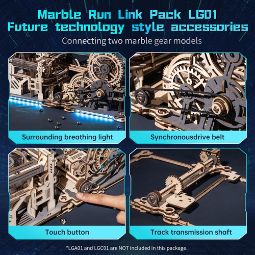 Robotime Rompecabezas De Madera 3d Para Adultos Marble Run L