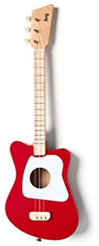 Loog Mini Guitarra Acustica 3string Guitarra Rojo