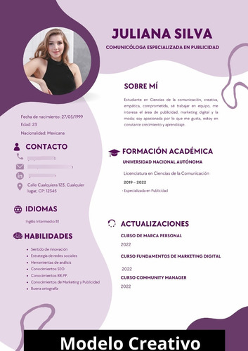 Curriculum Vitae - Cv Profesional - Pdf