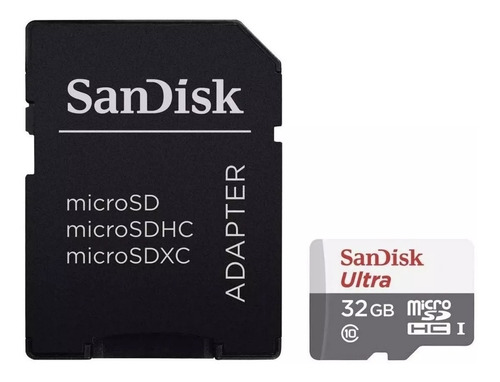 Memoria Micro Sd Sandisk 32gb Clase 10 Uhs-i Hc 80mb/s Nueva