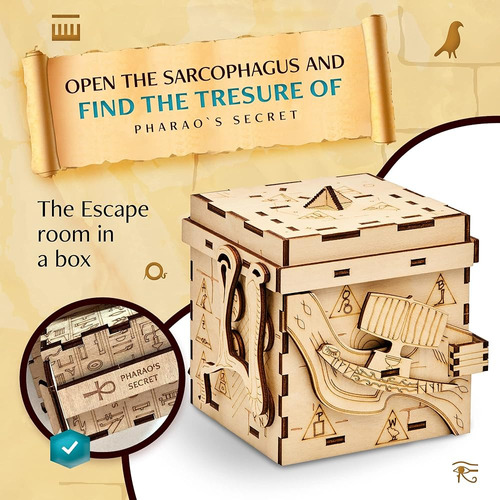 Inscape Pharaoh's Secret Puzzle Box - Escape Room In A Box P