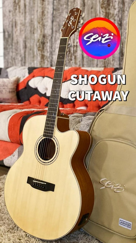 Violão Seizi Shogun Cutaway Natural Satin Com Bag