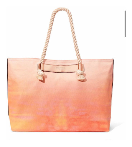 Victorias Secret Bolso Tote Lona Naranja