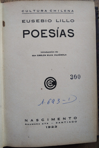 Poesías - Eusebio Lillo