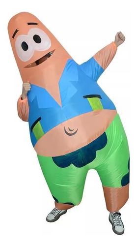Disfraz Inflable De Bob Esponja Con Forma De Estrella De Patricio, Divertido Disfraz Inflado De Cuerpo Entero, Bonito Accesorio De Dibujos Animados Pa
