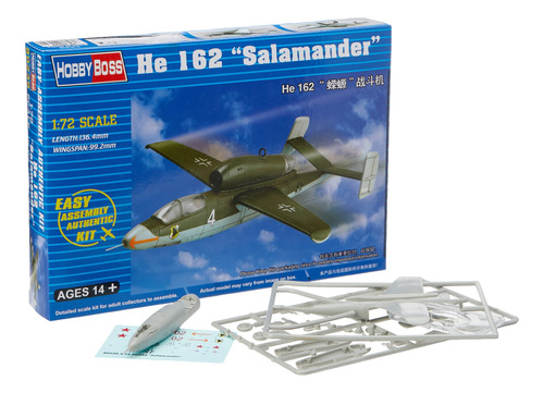 Hobby Boss He 162 salamander Avion Modelo Kit Construccion