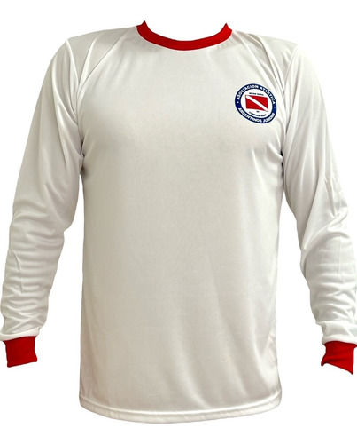 Camiseta Argentinos Juniors 1980 Blanca M. Larga Retro