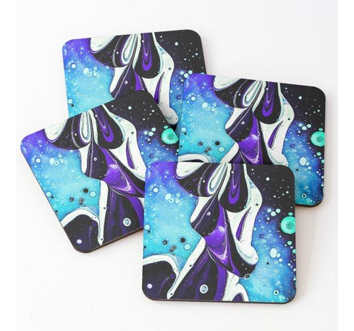 Set Posavasos Cinta Violeta Calidad Premium