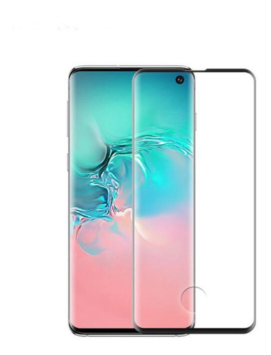 Imagen 2 de 4 de Vidrio Templado Full Glue 3d Curvo Samsung S10