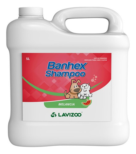 Shampoo Melancia Perros Y Gatos 5 Lt Lavizoo