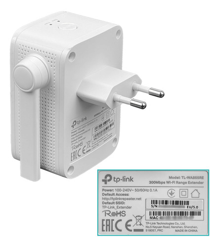 Tp-link 2-ant-fijas 300mbps Repetidor Wifi 2,4ghz 1-100 220v