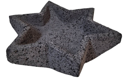 Molcajete En Forma De Estrella Mediano 30 Cm Diámetro 