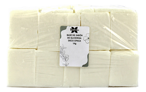 Base De Jabón De Glicerina Opaca Blanca 1kg Econo