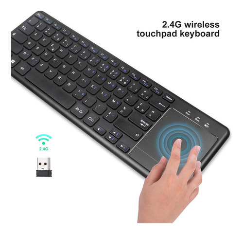 Zj Inalámbrico 2.4g Mouse Con Panel Táctil Incorporado