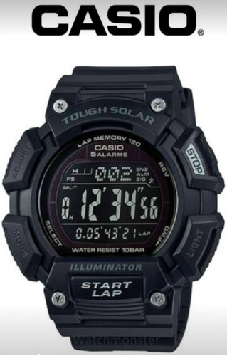 Reloj Original Casio® Edición Black Tough Solar 100 M Nuevo