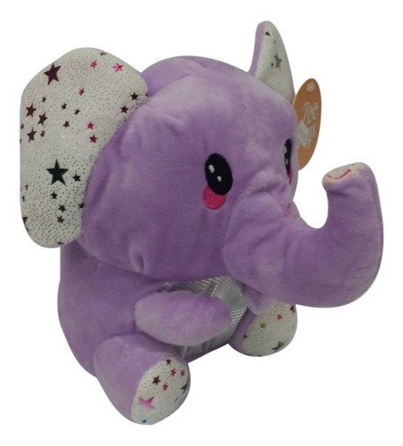 Imagen 1 de 4 de Elefante Peluche Sentado Con Estrellitas Zoo Bags La Plata