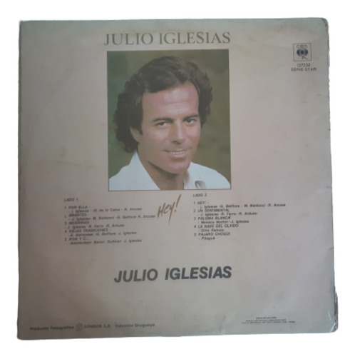 Disco Lp Hey / Julio Iglesias / Cbs