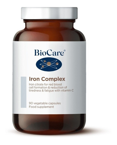 Biocare Iron Complex Complejo Hierro Anemia Globulos Rojos Sabor Sin Sabor