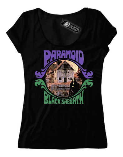 Remera Mujer  Black Sabbath Paranoid Ii Premium Dtg