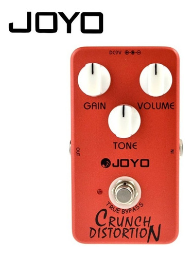 Pedal Joyo Crunch Distortion - Serie Vintage Color Rojo