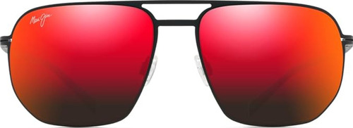 Gafas De Sol Maui Jim Sharks Cove - Color: Matte Black/hawaii Lava Polarized