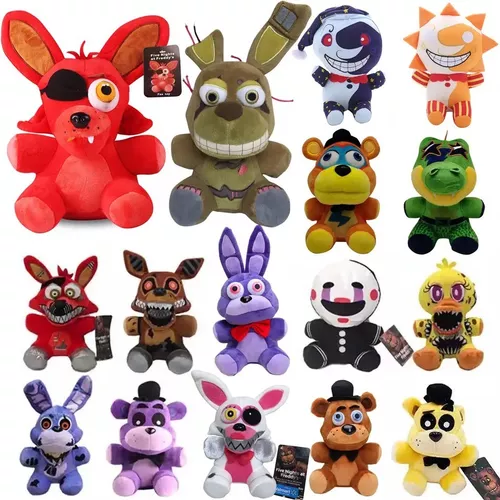 Pelucia five nights at freddys freddy olho preto dtoys