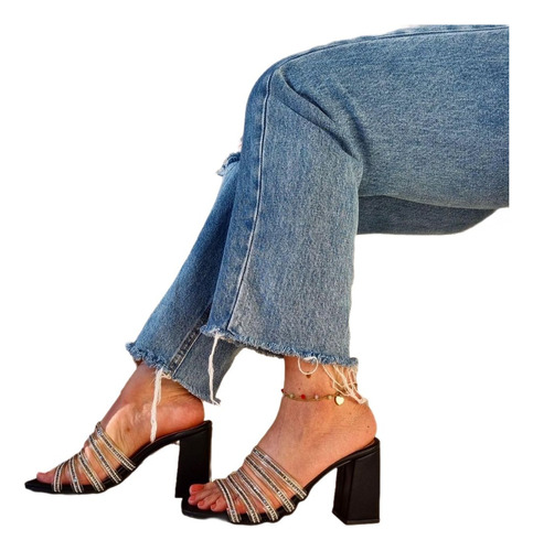 Zapatillas Mujer Tacón Dama Sandalias Plataforma