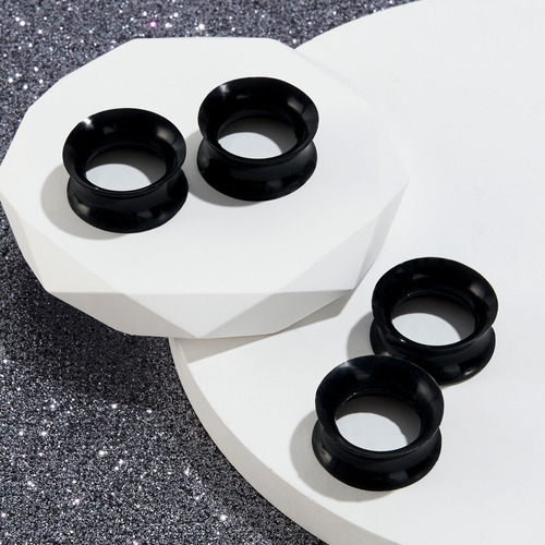 Expansor De Túnel Silicona Piercing Para Oreja Modelo Básico