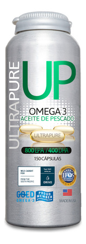 Suplemento en cápsula Newscience  Omega UP UltraPure omega 3 en frasco 150 un
