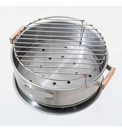 Parrilla Mini Redondo De Acero Inoxidable Envío A Provincia