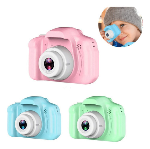 Mini Camara De Fotos Infantil Digital Recargable Con Juegos