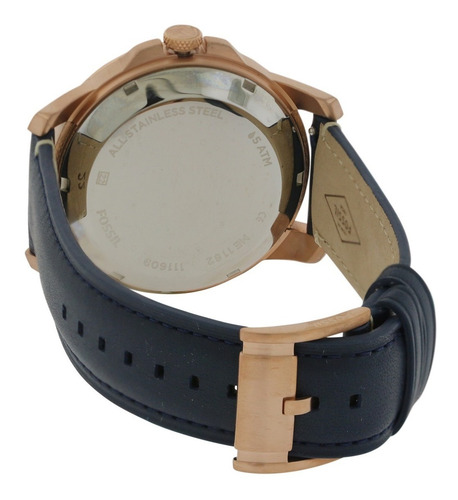 Reloj Fossil Me1162 Mov Twist Automatic Piel Azul Caballero