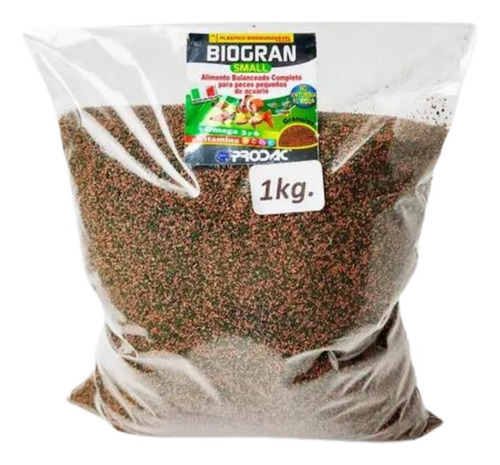 Alimento Prodac Biogran Small 1kg Peces Pequeños Acuario