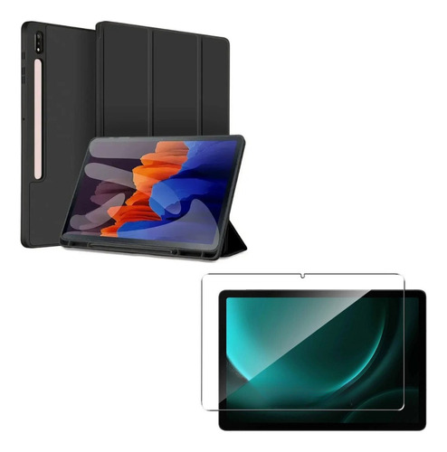 Funda Smart Cover Para Tablet Samsung S9 Fe + Vidrio 10.9 