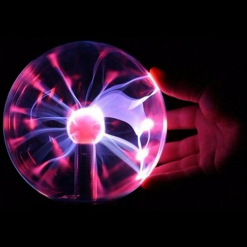 Lampara Bola De Plasma Luz Con Rayos Electrica Usb Y Pila
