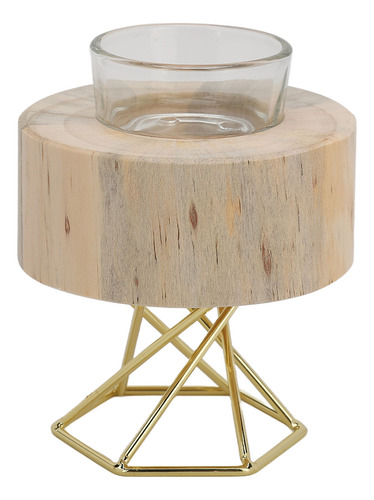 Candelabro De Madera, Soporte Decorativo Para Velas
