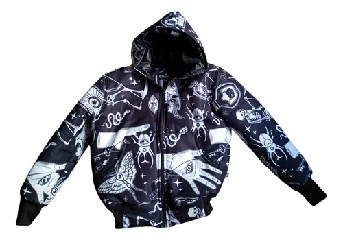 Nueva Chaqueta Unisex Estampada Rocknrolla Oversize Talla S-xl