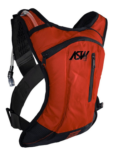 Mochila De Hidratação Asw Tank Lite Vermelha Lançamento