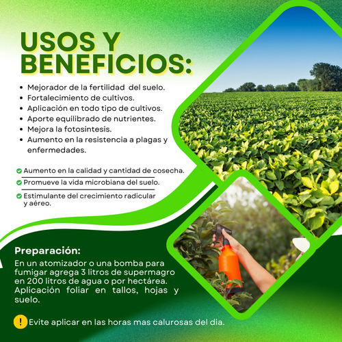 Fertilizante Foliar Completo 12 Nutrientes- 10l