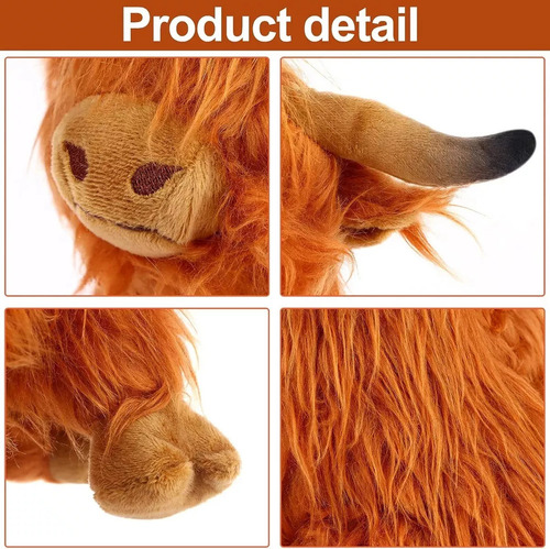 Simpática Vaca Peluda Juguetes De Peluche 2025