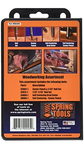 Springtools Wwa996 4 piece Set De Carpintería