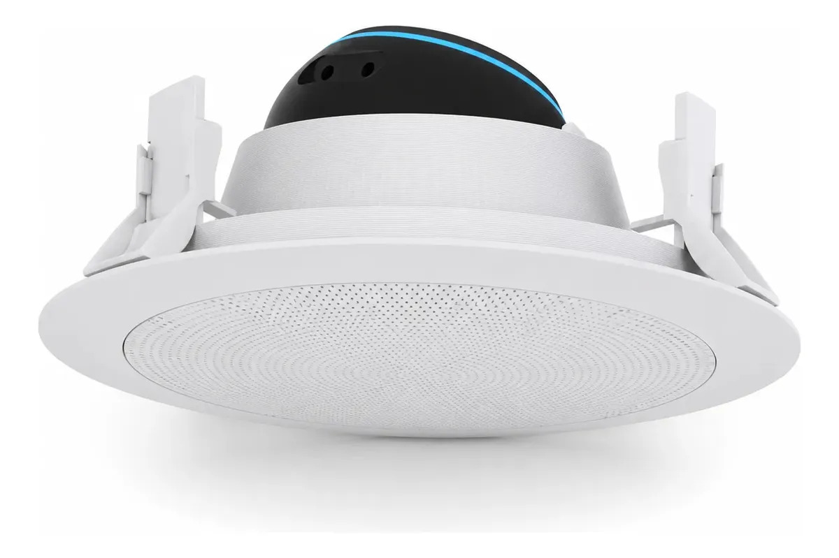 Arandela Suporte Embutir Teto Linha Lux Alexa Echo Dot 4 E 5 Cor Branco