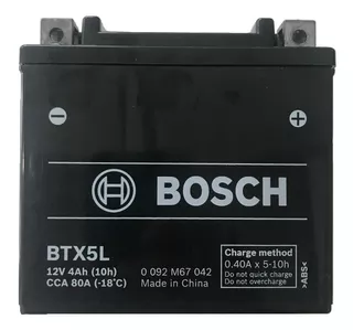 Bateria Sellada Gel Bosch Ytx5l-bs Para Moto Cg Titan