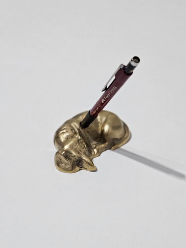 Lapicero Adorno De Bronce Perro Vintage Oficina Escritorio