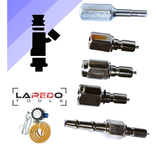 Presurizado Para Lavar Inyectores Set De Adaptadores 5 Pc