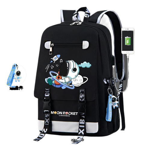 Mochila De Astronauta Para Niños, Moderna, Casual, Grande, C