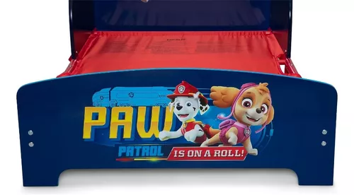 PAW Patrol - Cama infantil de madera y metal, color azul