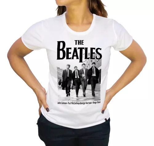 Camiseta The Beatles John Lennon Paul Mccartney Feminina