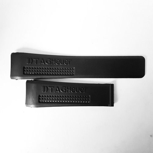Extensible Negro 24mm Logo Horizontal Compatible Tag Heuer