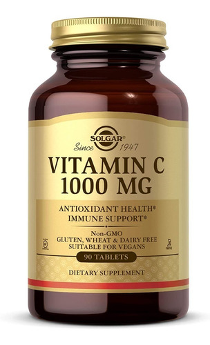 Vitamina C 1000 Mg Solgar 90 Tabletas
